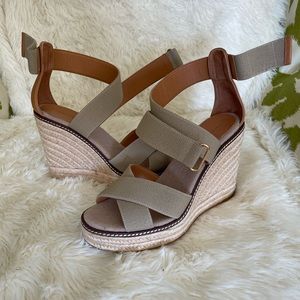 Tory Burch espadrille wedges.
